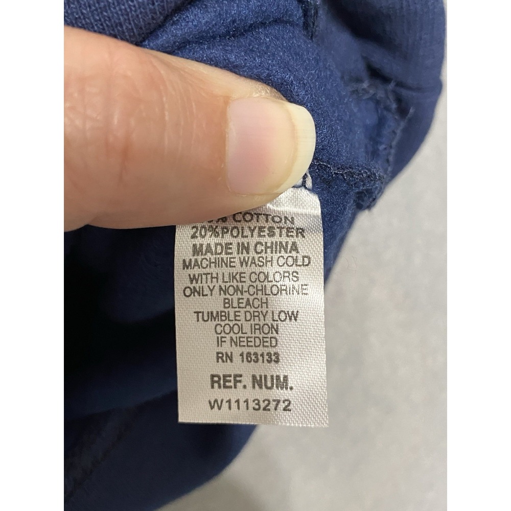 NWT J. America Penn State Fleece Sweater Mens XL Navy Blue Crew Neck Pullover - Picture 5 of 8